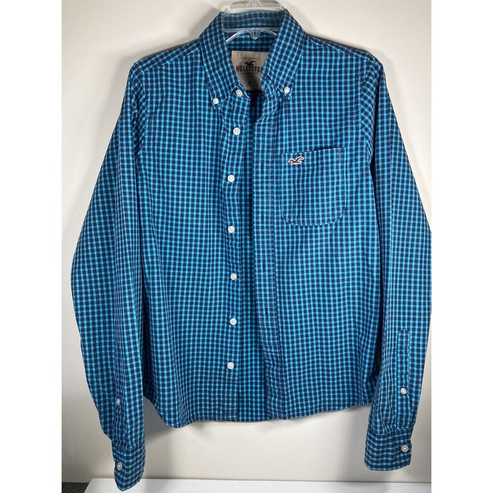 Hollister Long Sleeve Button Up/Buttoned Collar  Shirt Men's Size M - EUC